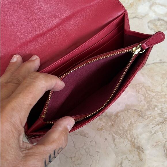 Frye Claude Brass Buckle Leather Wallet - Picture 7 of 9